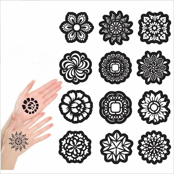 Reusable Mehendi Bunch Stencil, Henna Tattoo Stencil For Women, Body Art Sticker, Reusable Henna Sticker Reusable Mehendi Bunch Stencil, Henna Tattoo Stencil For Women, Body Art Sticker, Reusable Henna Sticker
